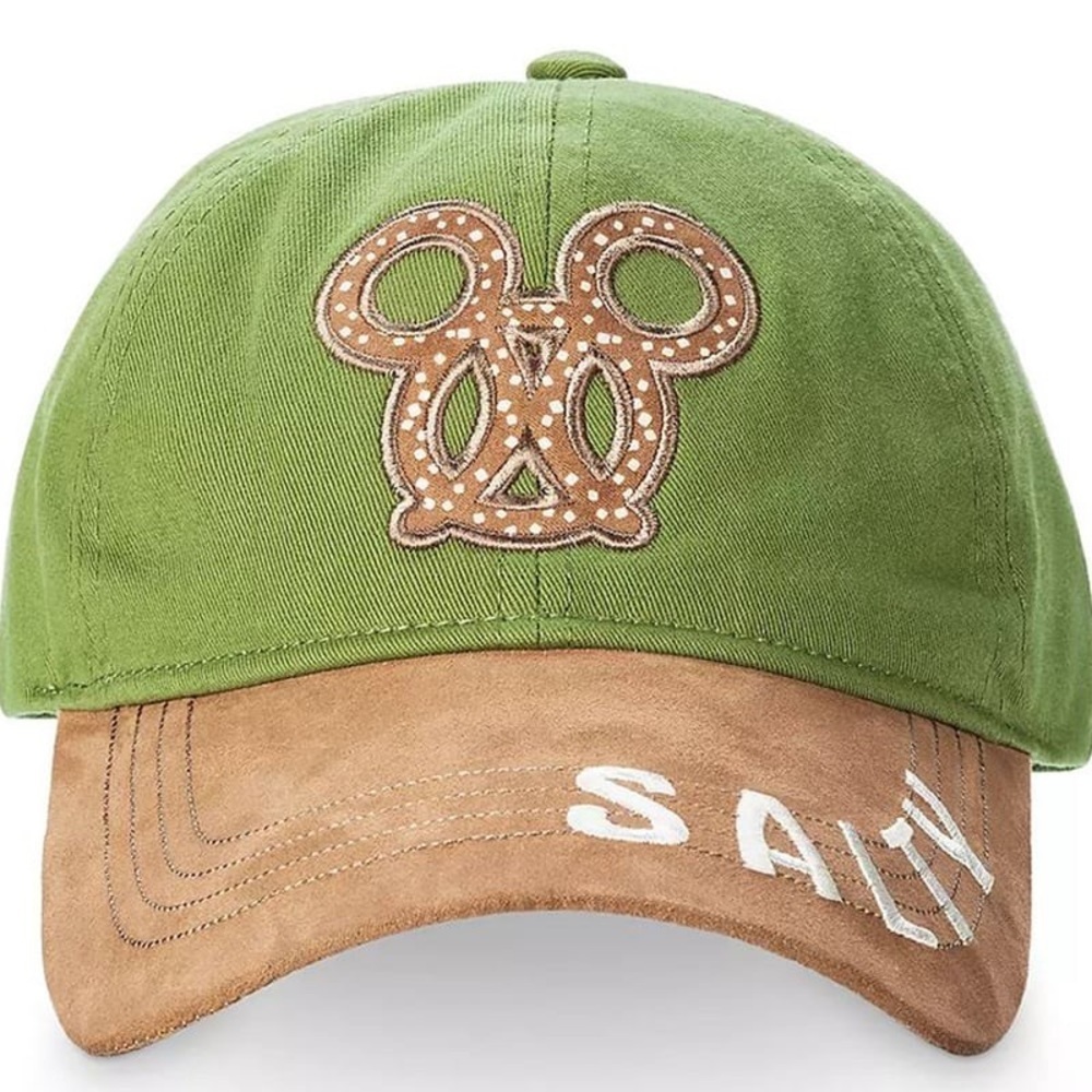 Disney Parks Mickey Pretzel Salty Mens Baseball Cap Adults Cotton Mouse Dad Hat